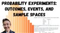 Probability Experiments, Outcomes, Events, and Samples Spaces