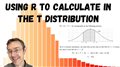 Using R to Calculate in the t-Distribution