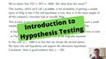 Introduction to Hypothesis Testing