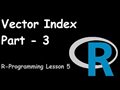R Programming Vector Index