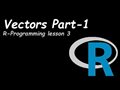 R Programming Vectors