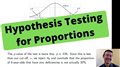 Hypothesis Testing for Proportions