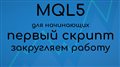 MQL5 #11 Первый скрипт. Окончание