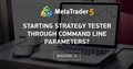 Starting strategy tester through command line parameters? - Can I start a backtest from the command line?