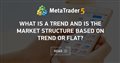 What is a trend and is the market structure based on trend or flat?