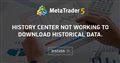 History center not working to download historical data.