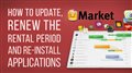 How to update, renew the rental period and reinstall products