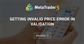 Getting Invalid Price error in Validation