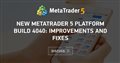 New MetaTrader 5 Platform build 4040: Improvements and fixes