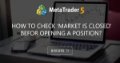 How to check 'Market is closed' befor opening a position? - My expert advisor is trying to open a position immediately at time 00.00, because the market is closed during Friday night and