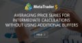 Averaging Price Series for Intermediate Calculations Without Using Additional Buffers