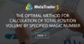 The Optimal Method for Calculation of Total Position Volume by Specified Magic Number