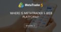 where is Metatrader 5 web platform?