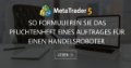 So formulieren Sie das Pflichtenheft eines Auftrages für einen Handelsroboter