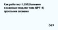 Как работают LLM (большие языковые модели типа GPT-4) простыми словами — Medoedov на DTF