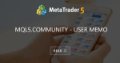 MQL5.community - User Memo MQL5.community - User Memo