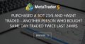 Purchased a bot 23/6 and hasnt traded - another person who bought same day traded twice last 24hrs Purchased a bot 23/6 and hasnt traded - another person who bought same day traded twice last 24hrs