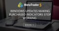 Windows Updates Making Purchased Indicators Stop Working - Windows update made me lose my MT4 and MT5 activations in the last couple of months due to Windows updates, Eleni Anna