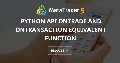 Python API OnTrade and OnTransaction equivalent function Python API OnTrade and OnTransaction equivalent function