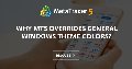 Why MT5 overrides general windows theme colors?