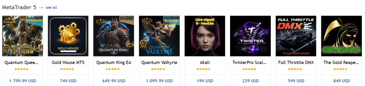 🔝 Top-Selling MT5 Expert Advisors — March 2026 Reality Check