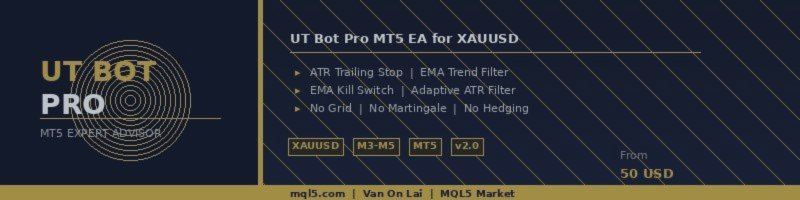 UT Bot Pro MT5 EA for XAUUSD – Version 2.0 Now Available