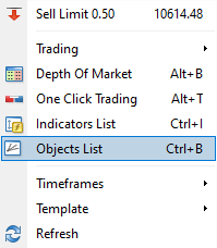 Manual object list