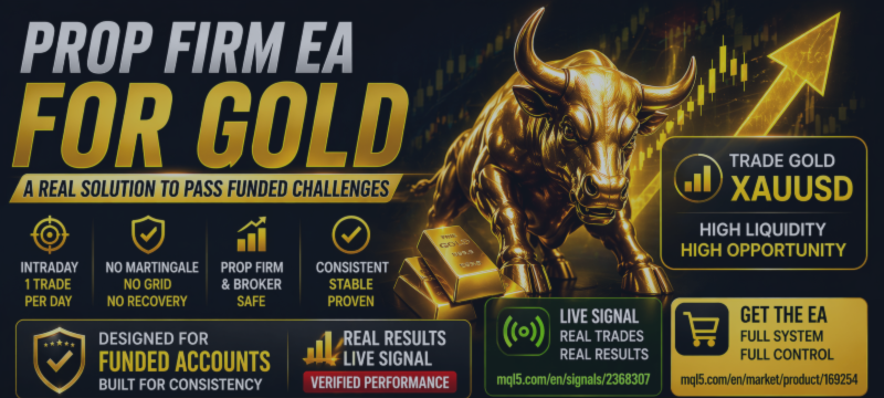 Prop Firm EA for Gold: A Real Solution to Pass Funded Challenges