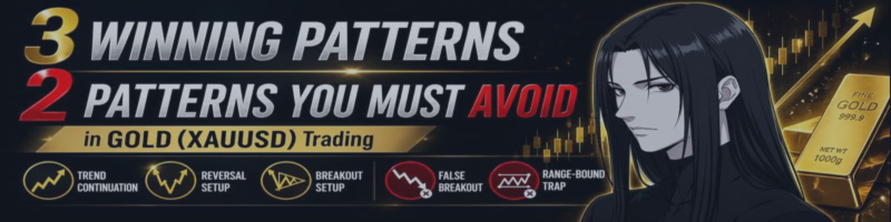 3 Winning Patterns & 2 Patterns You Must Avoid in Gold (XAUUSD) Trading