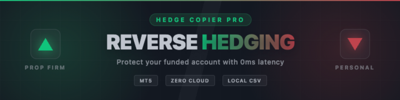 How to Hedge Your Prop Firm Account using a Local Reverse Trade Copier in MT5