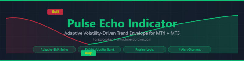 Pulse Echo Indicator: Volatility-Adaptive Trend Envelope with Regime Logic for MT4 and MT5