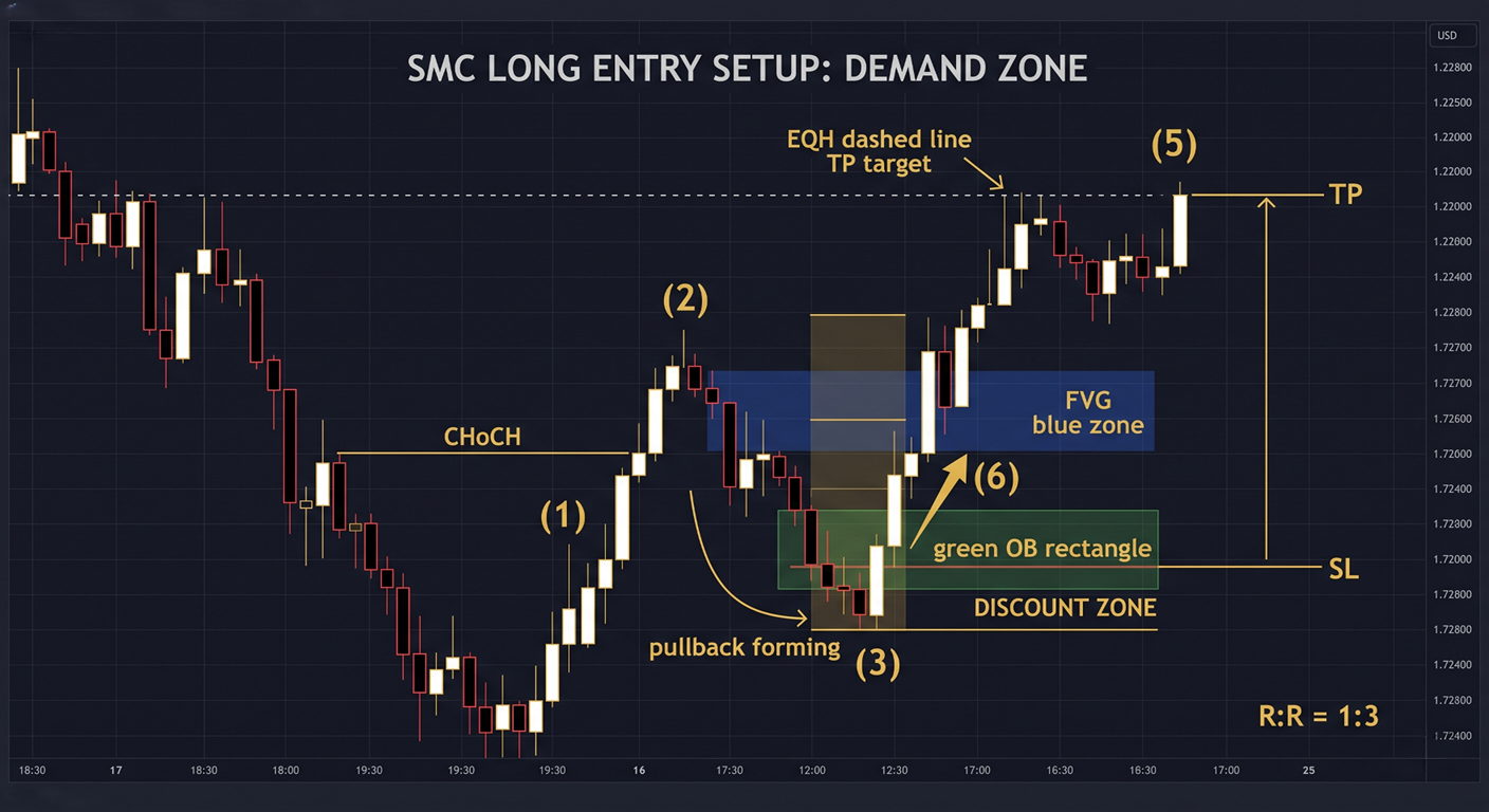 IMAGE 4 Step-by-Step Entry Setup on Chart SP IMAGE 4 Step-by-Step Entry Setup on Chart SP