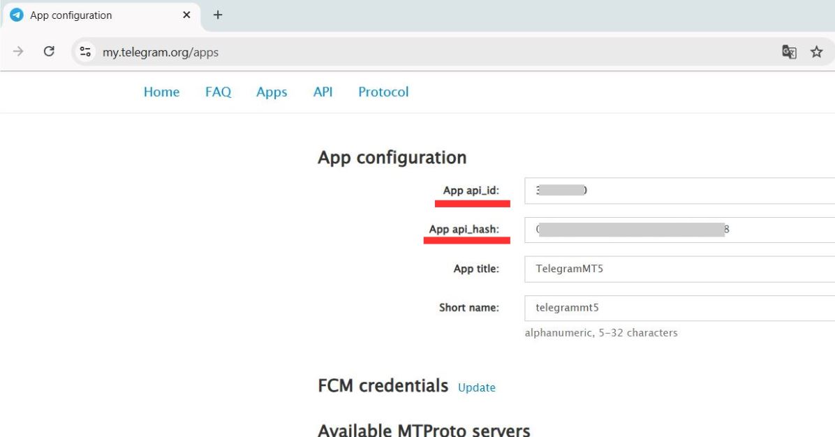 Api ID telegram Api ID telegram