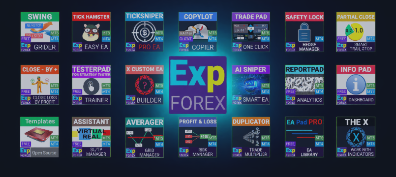 Все утилиты и торговые советники для MetaTrader от www.expforex.com/ru/