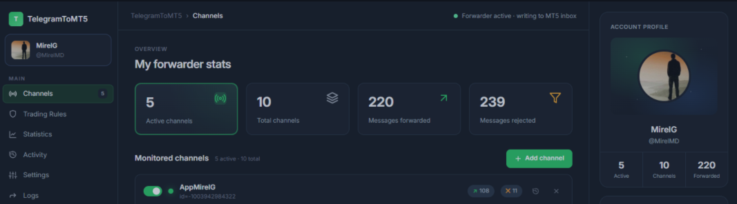 Telegram To MT5 — Installation & Setup Guide