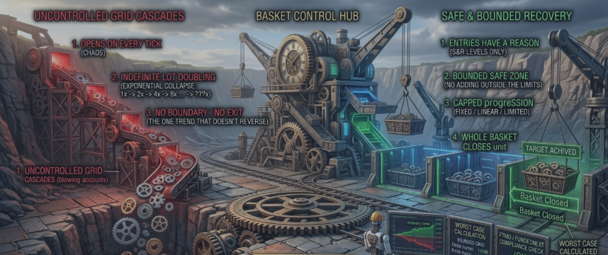 Why Most Grid EAs Blow Accounts (and What Safe Recovery Looks Like)