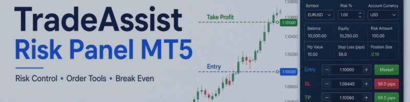 TradeAssist Risk Panel MT5: Application Guide