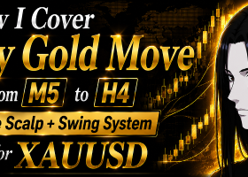 How I Cover Every Gold Move from M5 to H4 — The Scalp + Swing System for XAUUSD