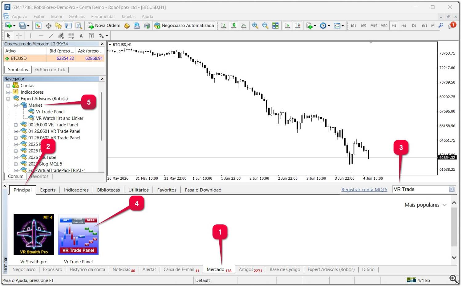Cómo instalar una aplicación desde el Mercado MQL5 Cómo instalar una aplicación desde el Mercado MQL5