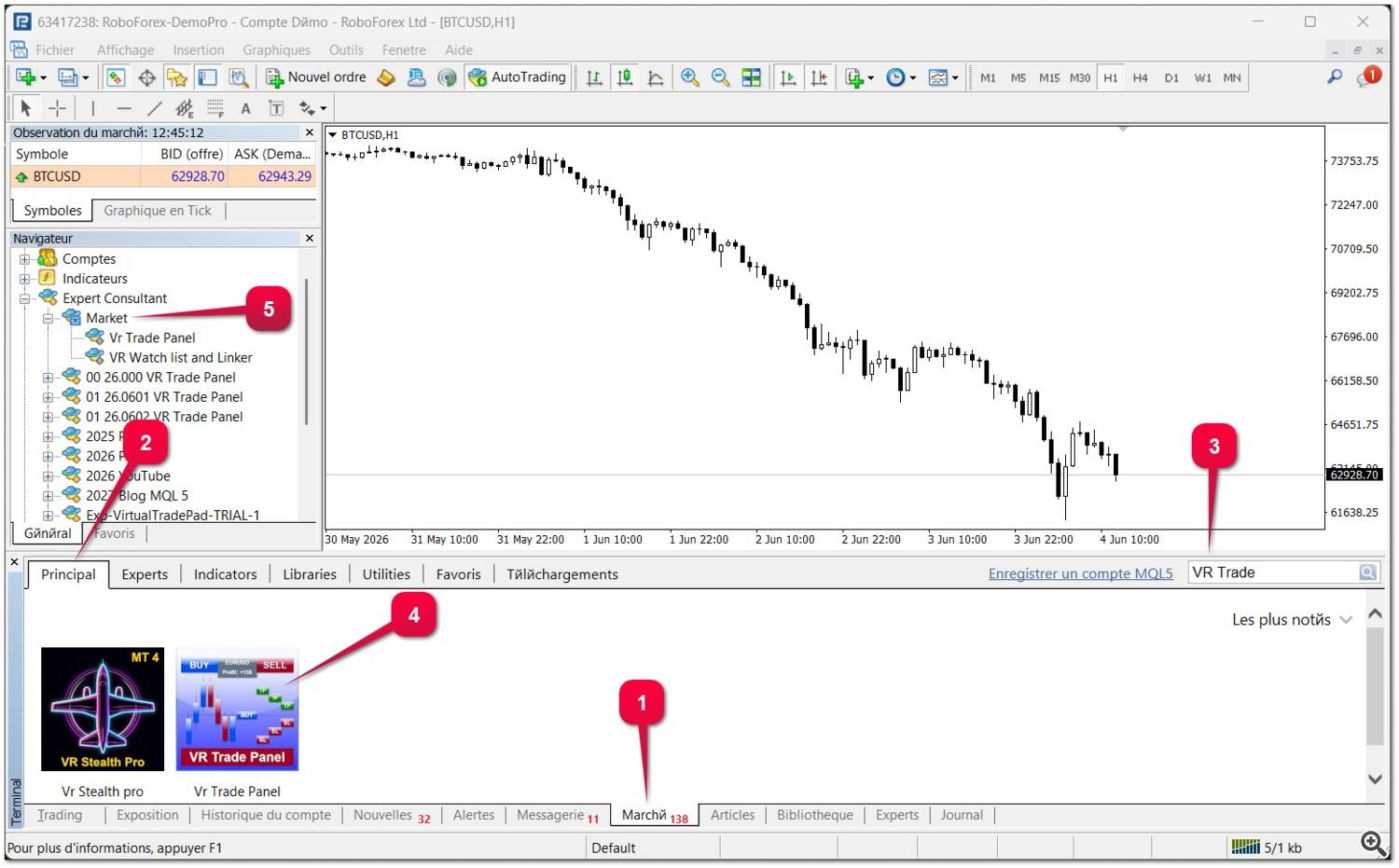 Comment installer une application depuis le Marché MQL5 Comment installer une application depuis le Marché MQL5