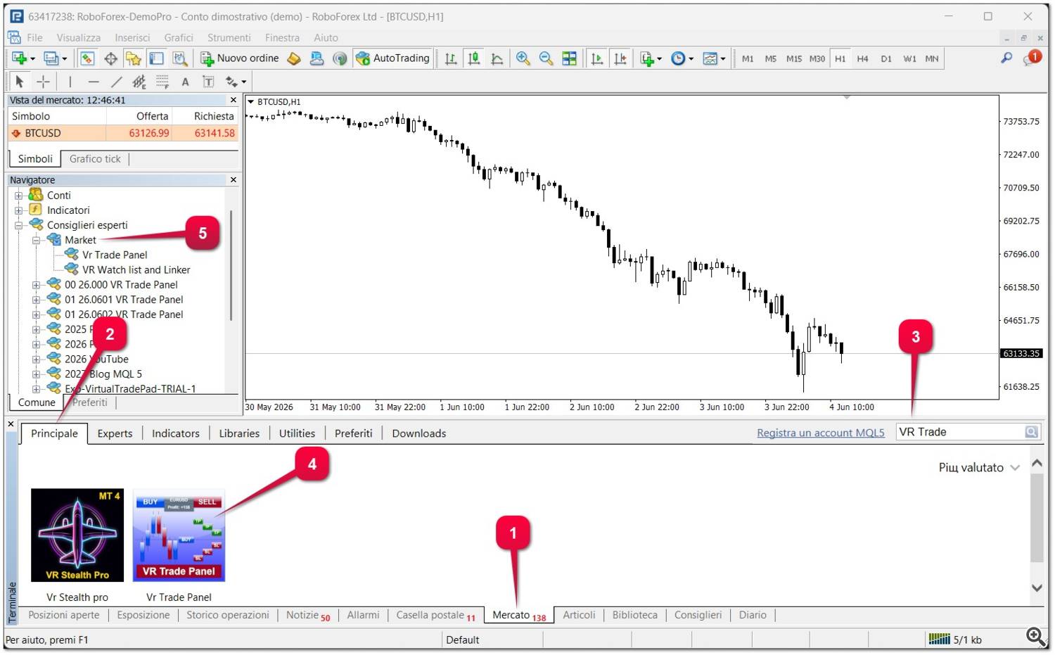 Come installare un'applicazione dal Mercato MQL5 Come installare un'applicazione dal Mercato MQL5