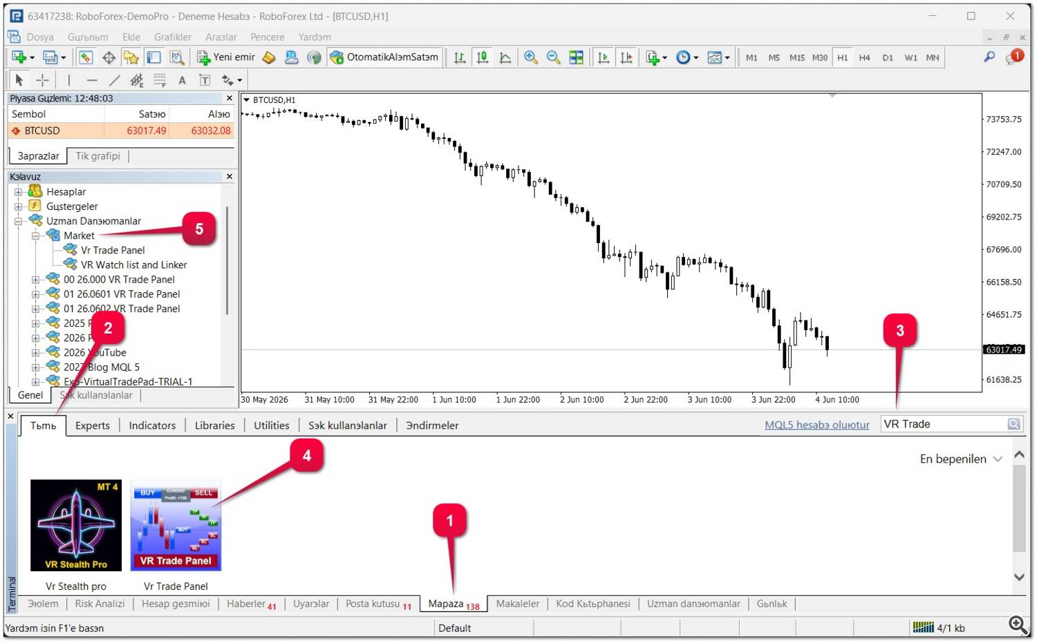 MQL5 Market'ten bir uygulama nasıl yüklenir MQL5 Market'ten bir uygulama nasıl yüklenir