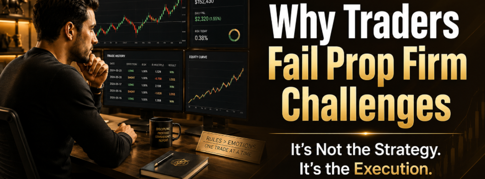 Why Most Traders Never Pass a Prop Firm Challenge (And Why the Problem Usually Isn't Their Strategy)