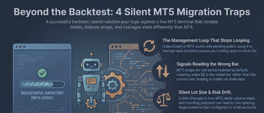 MT4 to MT5: four migration bugs that survive a clean recompile