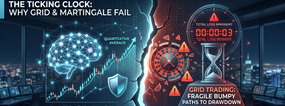 The Ticking Clock in Trading: Why Grid and Martingale Systems Quietly Destroy Your Account