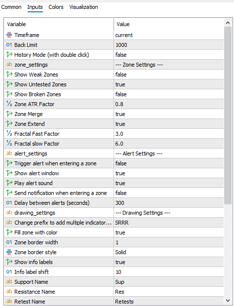 SETTINGS SETTINGS