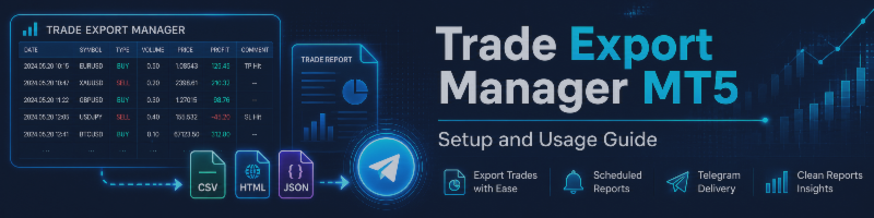 Trade Export Manager — Complete Setup Guide for Reports, Telegram Alerts and Scheduled Summaries