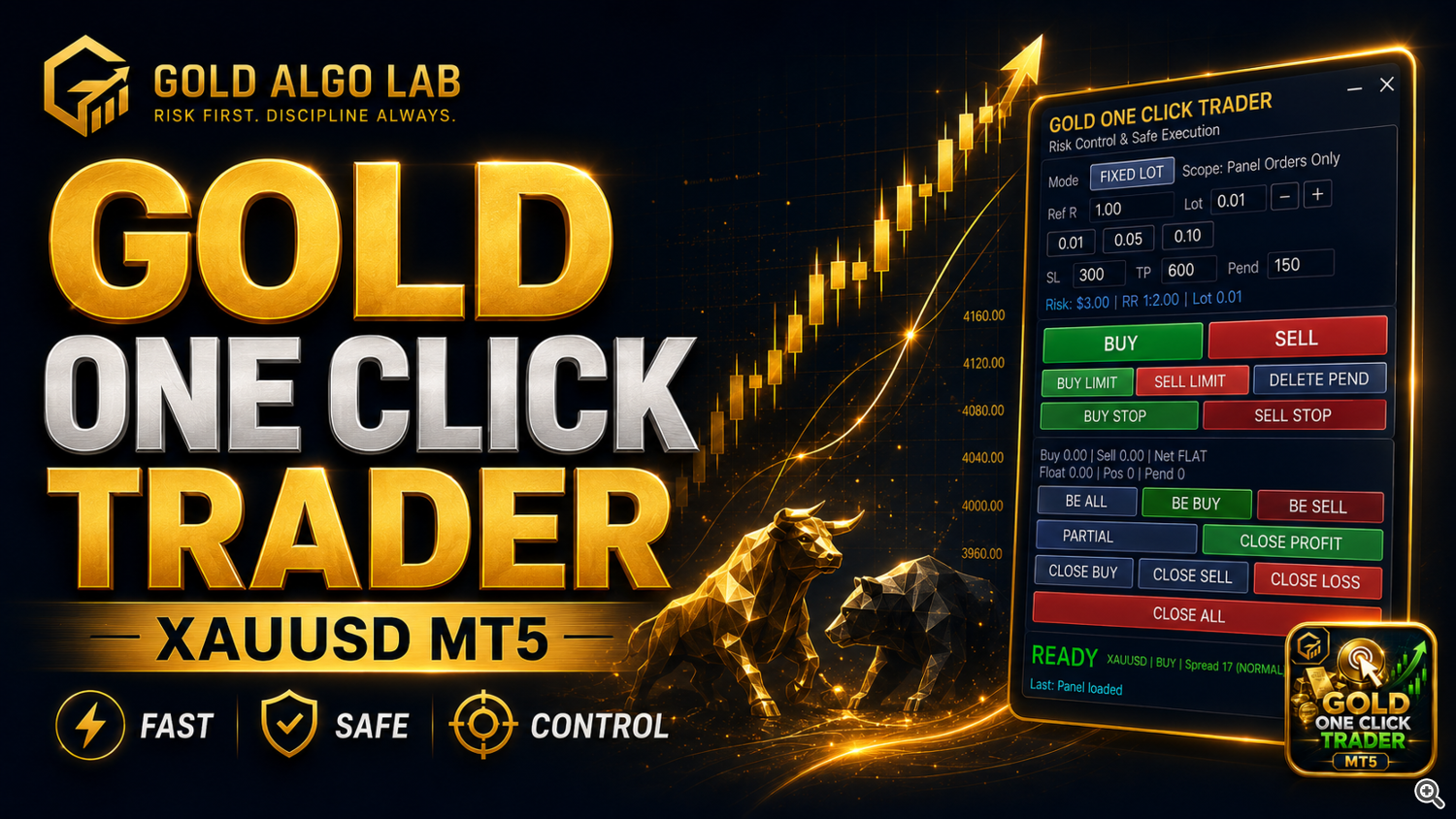 Gold One Click Trader MT5 Gold One Click Trader MT5