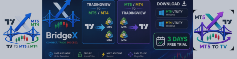 BridgeX : The Ultimate Two-Way Bridge Between TradingView and MetaTrader