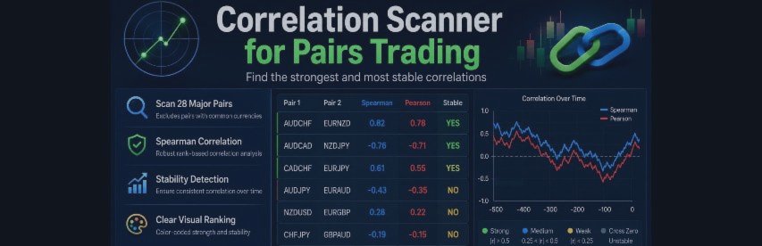 Correlation Scanner for Pairs Trading